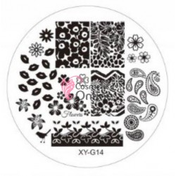 Matrita de Unghii din Acril rotunda 7cm XY-G14